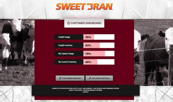 Cargill SWEETBRAN Customer Portal - 3