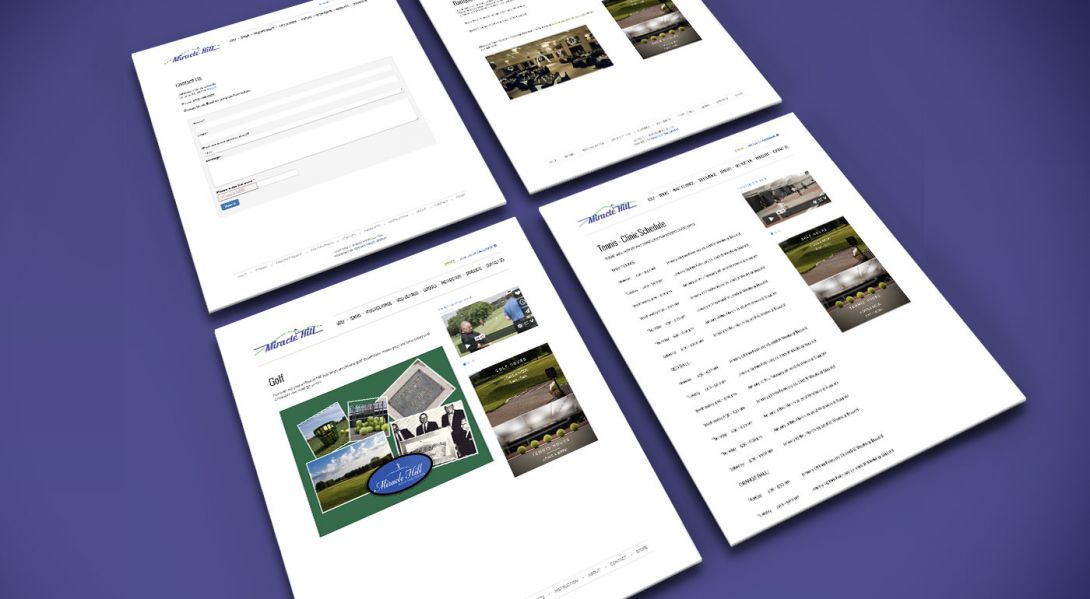 Miracle Hill Golf + Tennis Center - Mobile Site Design - 4